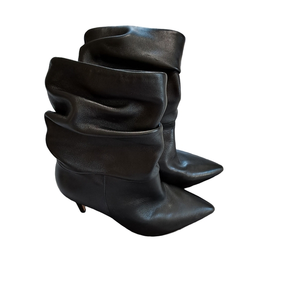 Nine West Dark High Heeled Slouch Boots - Picture 1 of 9